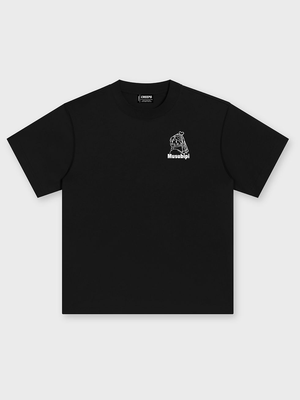 縮圖：MUSUBIPI x CREEPS / GIRL WITH A PEARL EARRING OVERSIZED PRINTED TEE
