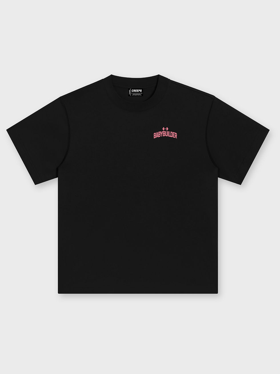 縮圖：MUSCLE BUDDIES / BABYBUILDER CAT OVERSIZED PRINTED TEE