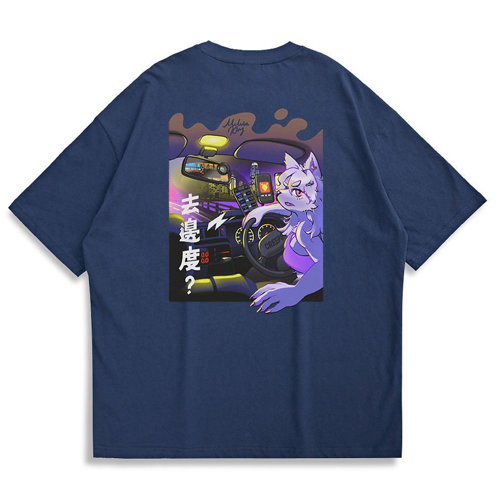 縮圖：【Melvin King】Taxi Driver Oversized Printed Logo T-shirt