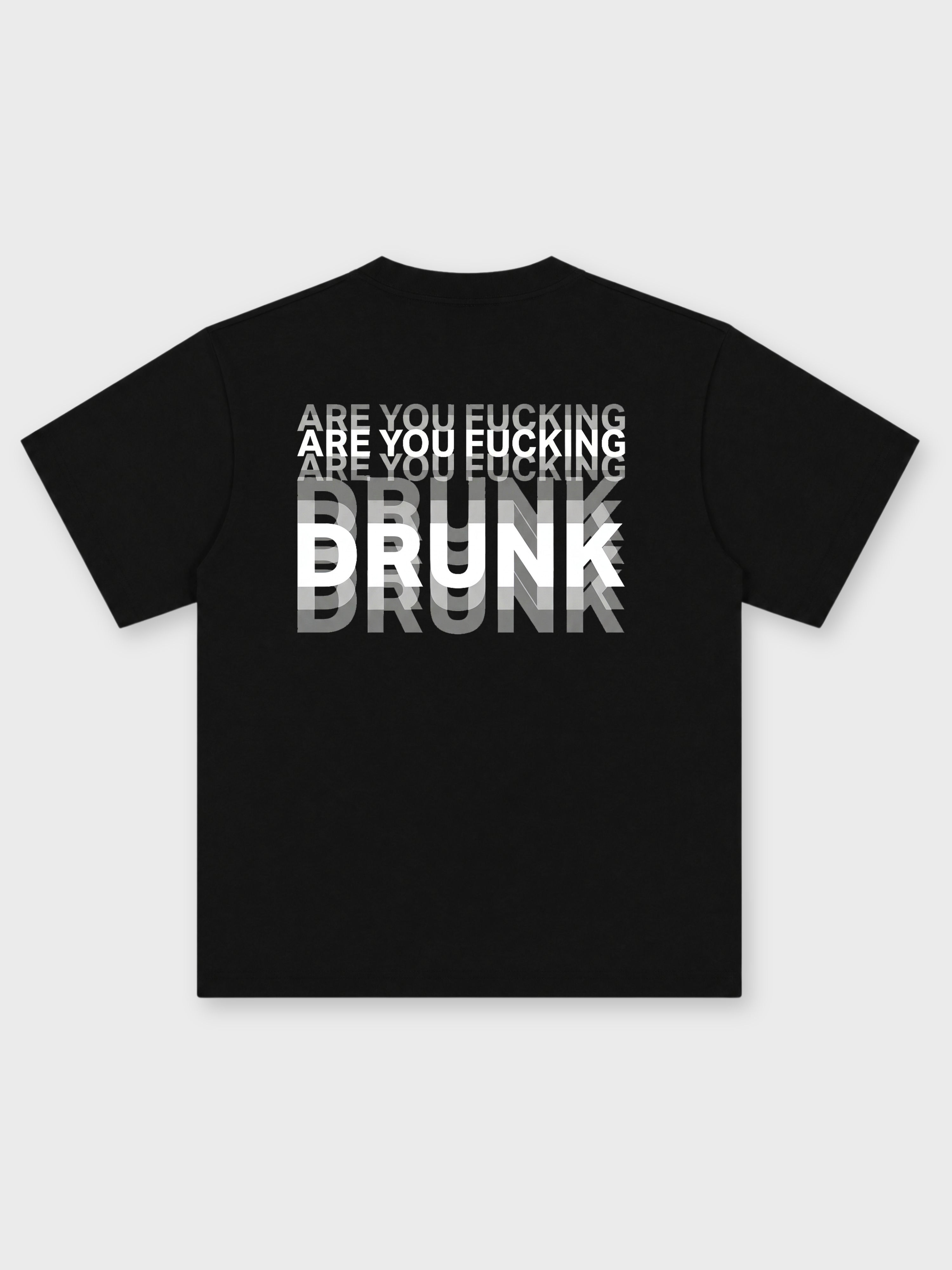 CREEPS / ARE YOU DRUNK OVERSIZED PRINTED TEE