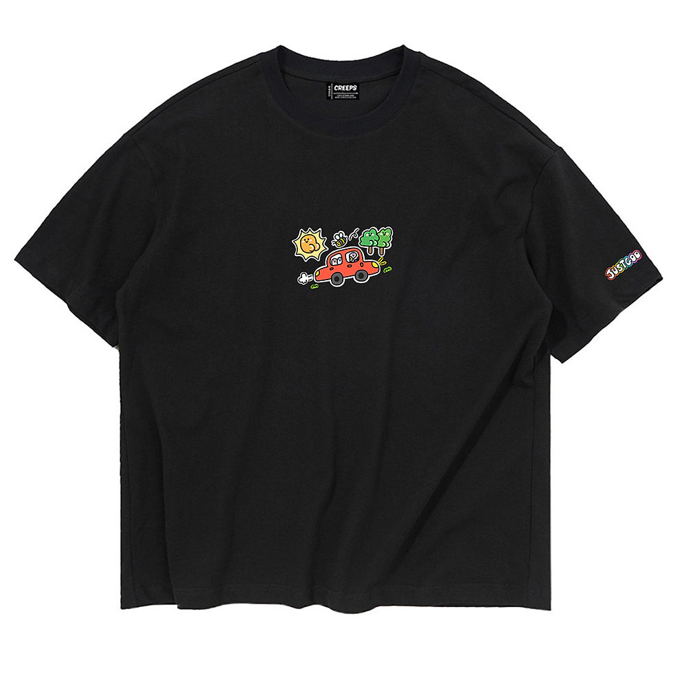 縮圖：【JustGoo】Playground Oversized Printed T-shirt