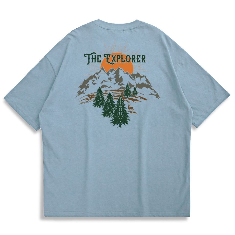 縮圖：【Creeps Original】Explorer Oversized Half-sleeve T-shirt