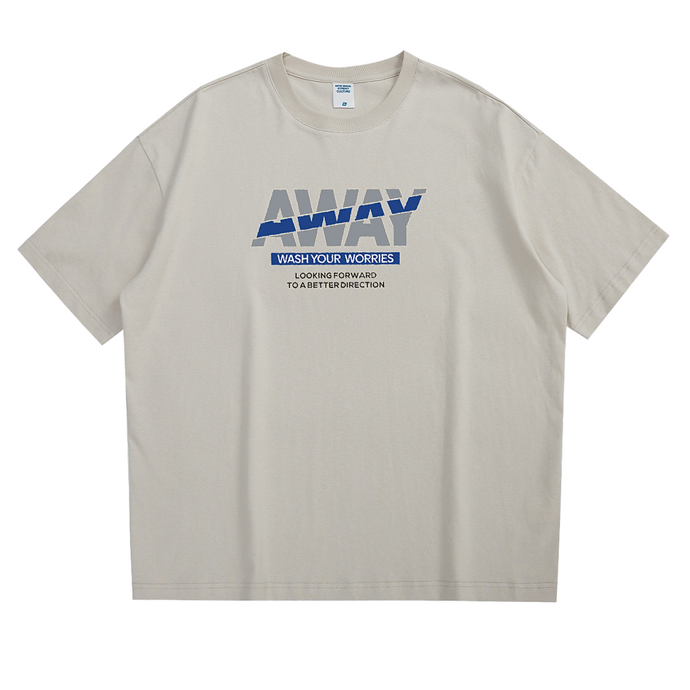 縮圖：【Creeps Original】AWAY Oversized Half-sleeve T-shirt