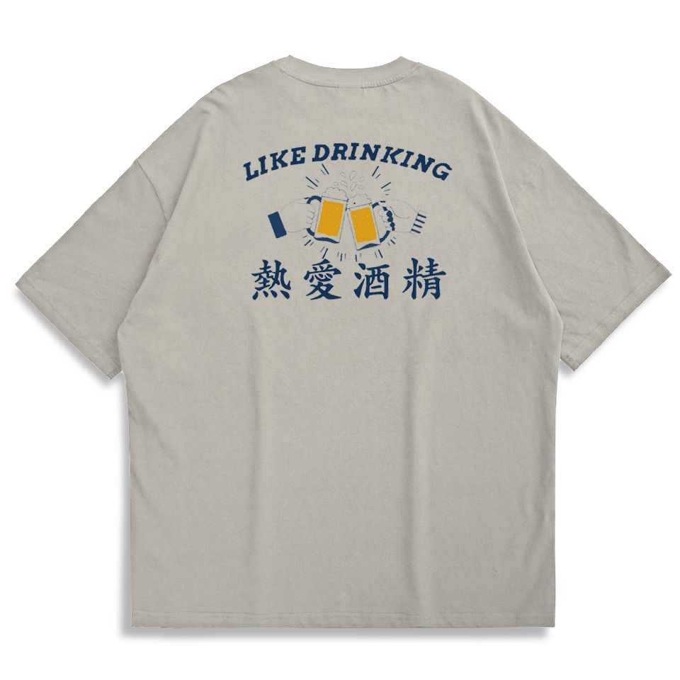 縮圖：【Creeps Original】Like Drinking Oversized Half-sleeve T-shirt