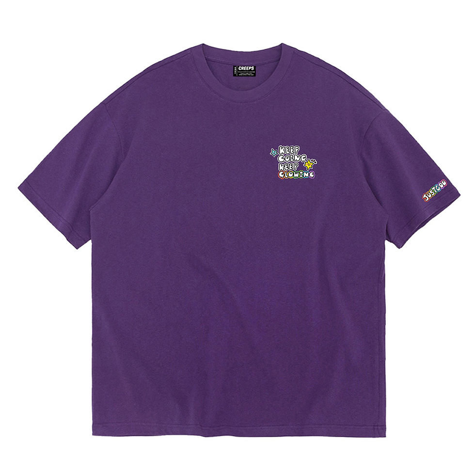 縮圖：【JustGoo】Keep Going Oversized Printed T-shirt