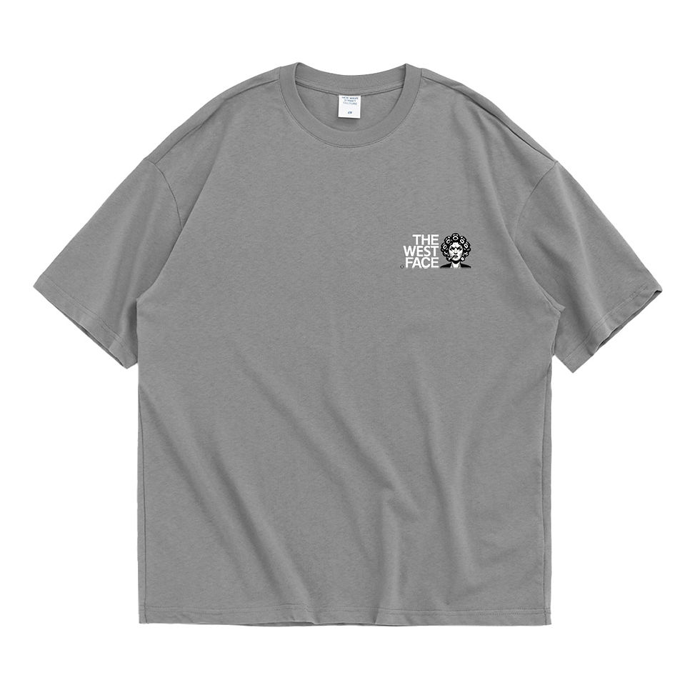 縮圖：【Sunnie W】The West Face Oversized Printed Logo T-shirt