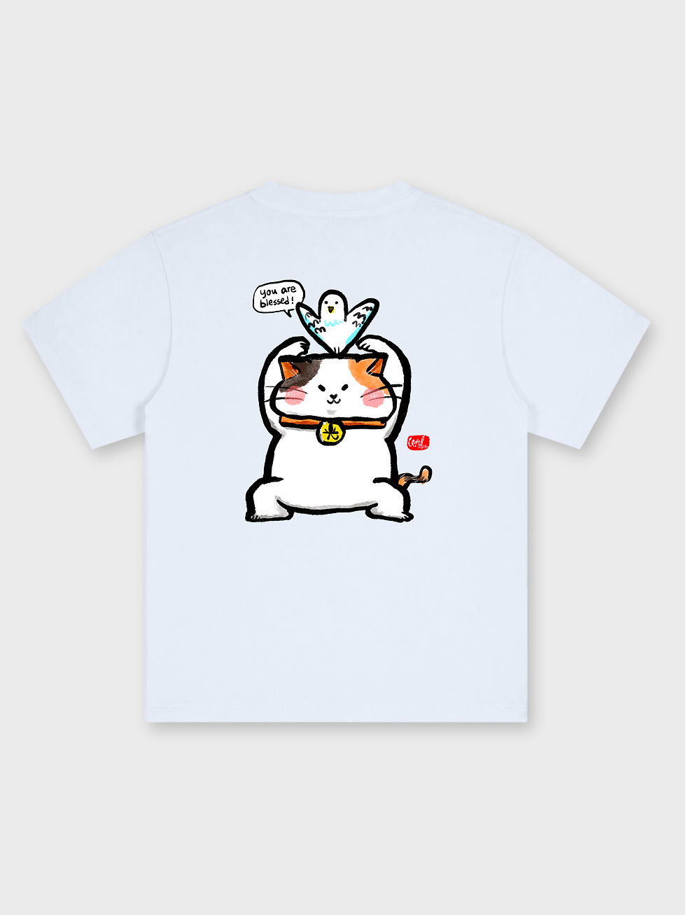 縮圖：毛毛聊 CINGARYEE / I AM BLESSED OVERSIZED PRINTED TEE