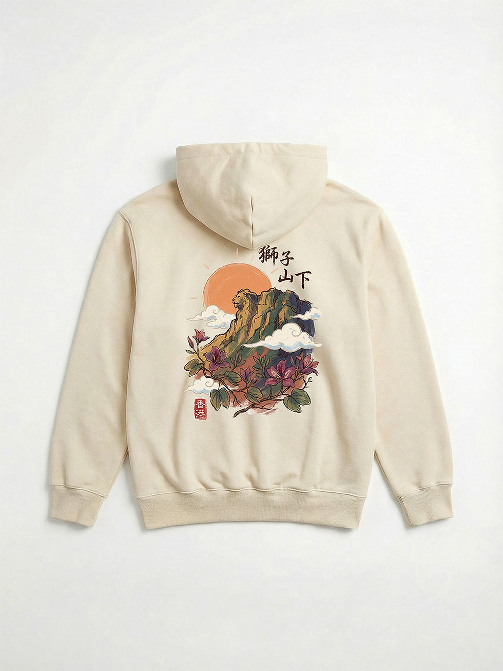 縮圖：CREEPS / LION ROCK HEAVYWEIGHT PIQUE HOODIE 420G