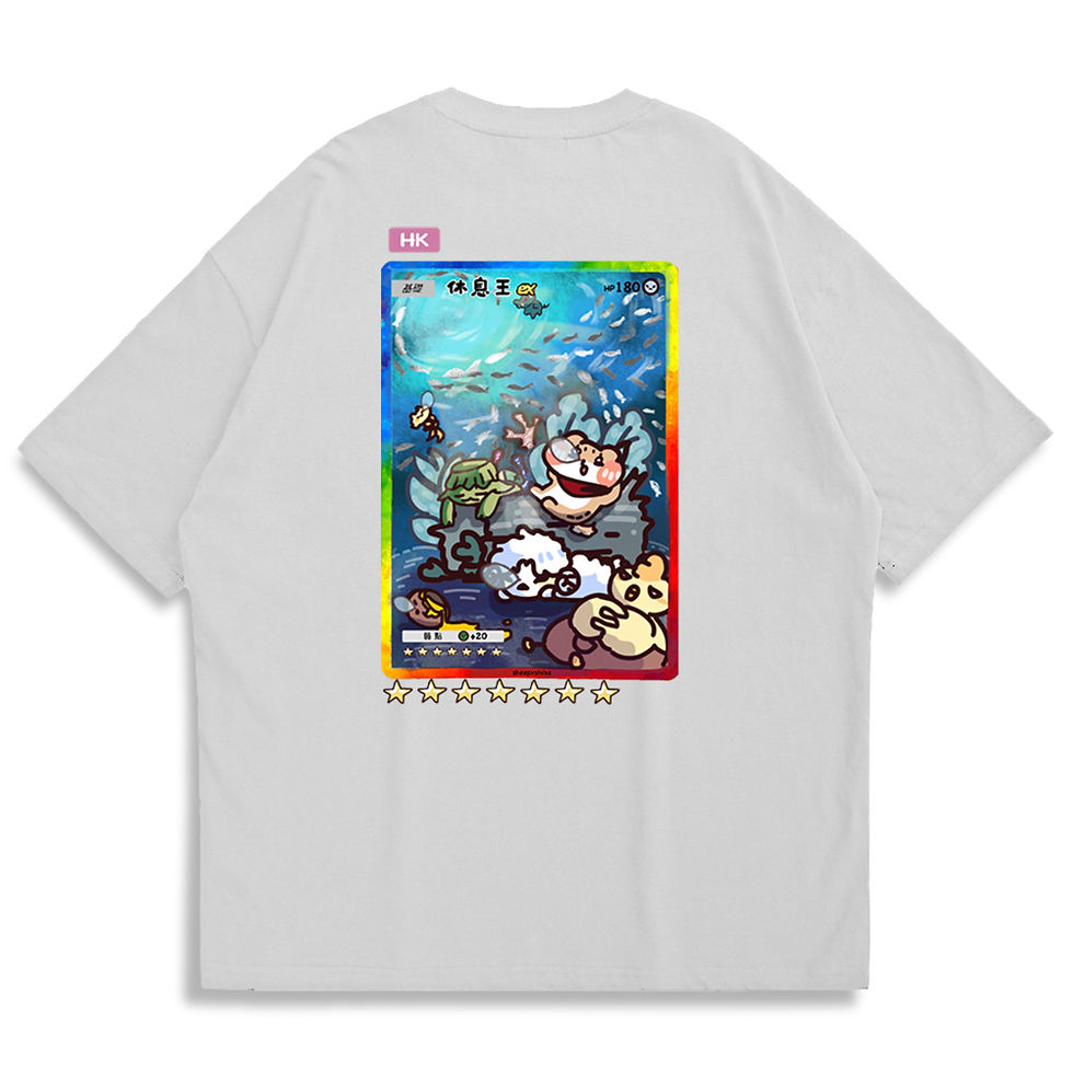 縮圖：【SheepxShiba】Lazymon Oversized Printed T-shirt
