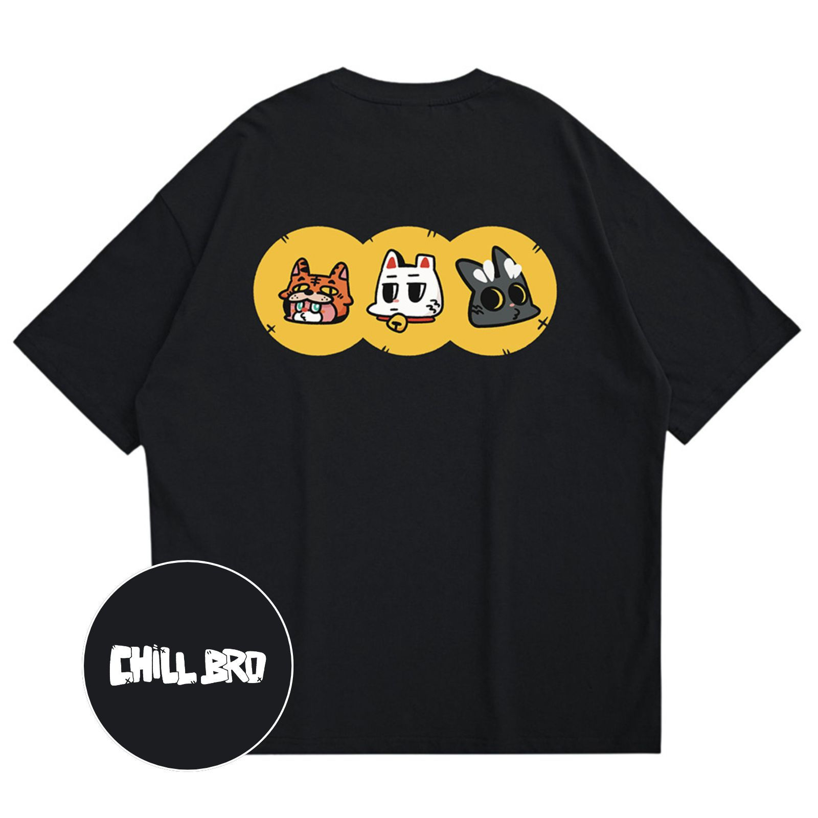 CHILL BRO / FAMILY OVERSIZED PRINTED TEE