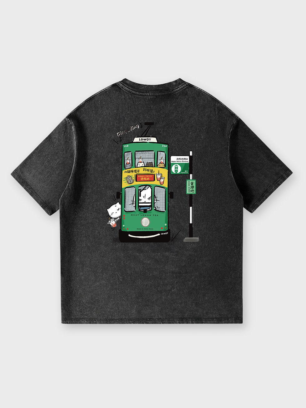縮圖：LOWDY / DING DING OVERSIZED PRINTED TEE