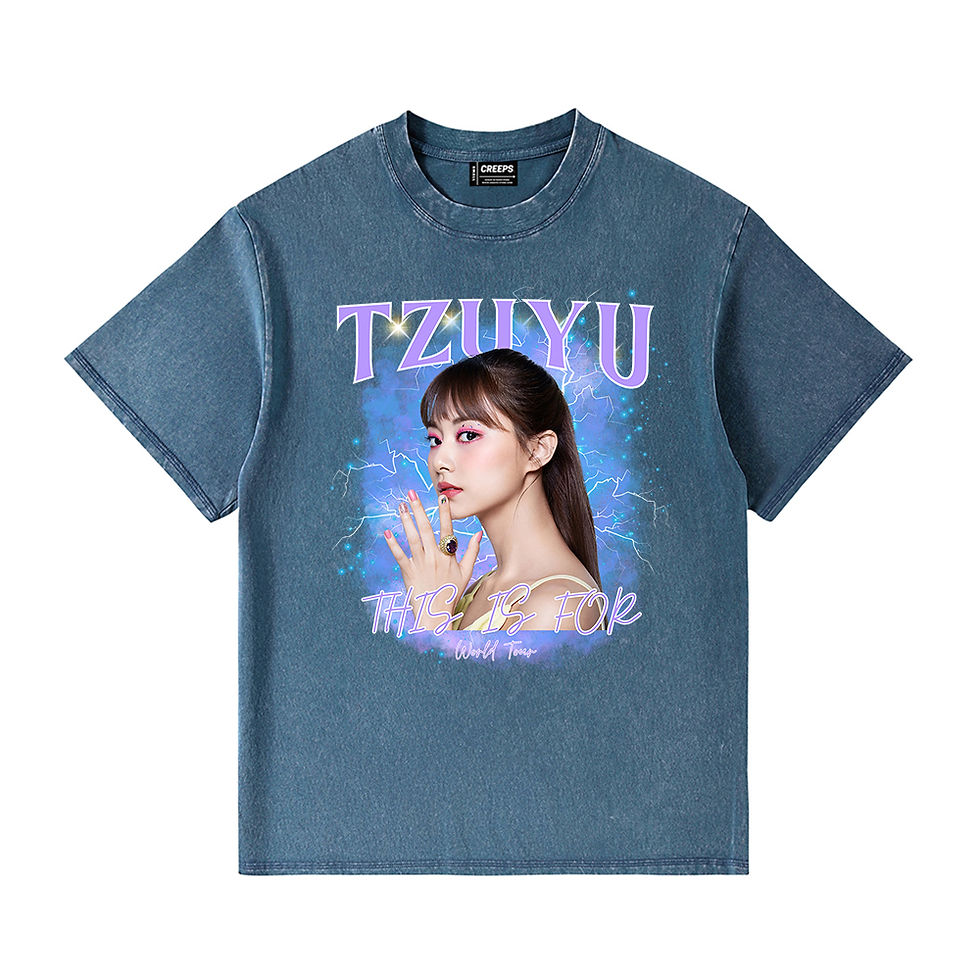 縮圖：【客製系列】Purple Theme A SOLO 復古洗水T恤