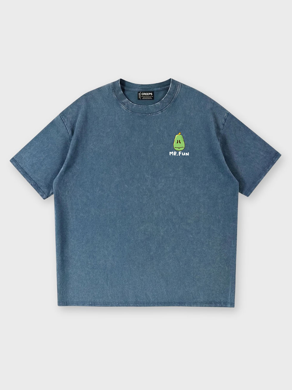 縮圖：TOMIDO x CREEPS / MR.FUN DON'T PUSH HEAVYWEIGHT WASHED PRINTED TEE 280G