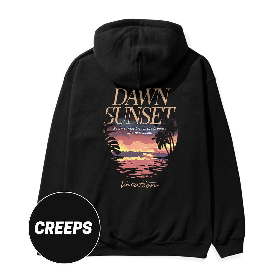 【Creeps Original】Dawn Sunset Heavyweight Fleece Hoodie