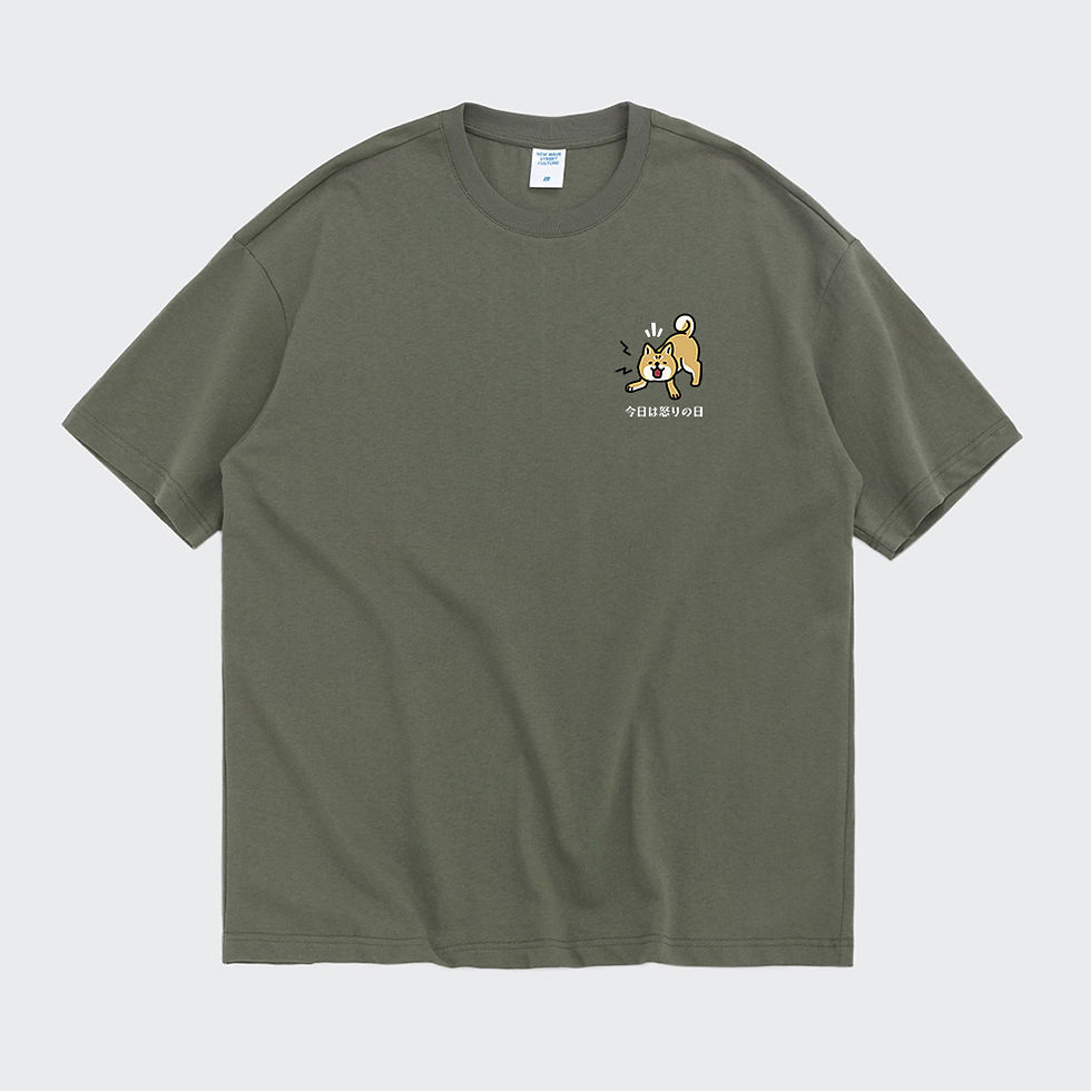 縮圖：【Creeps Original】Bark Shiba Oversized Printed Logo T-shirt