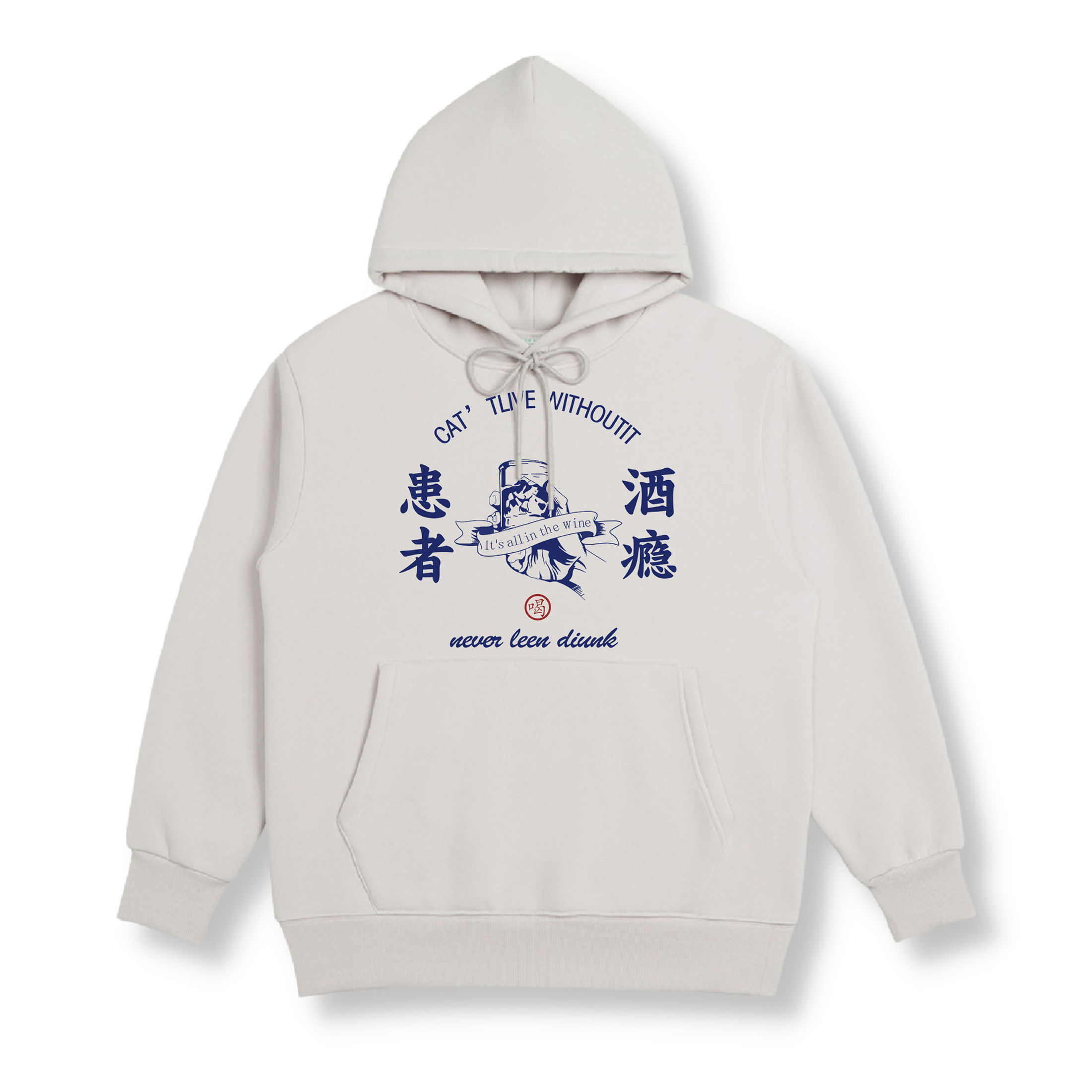 【Creeps Original】Beers Addicted Heavyweight Fleece Hoodie [350g]