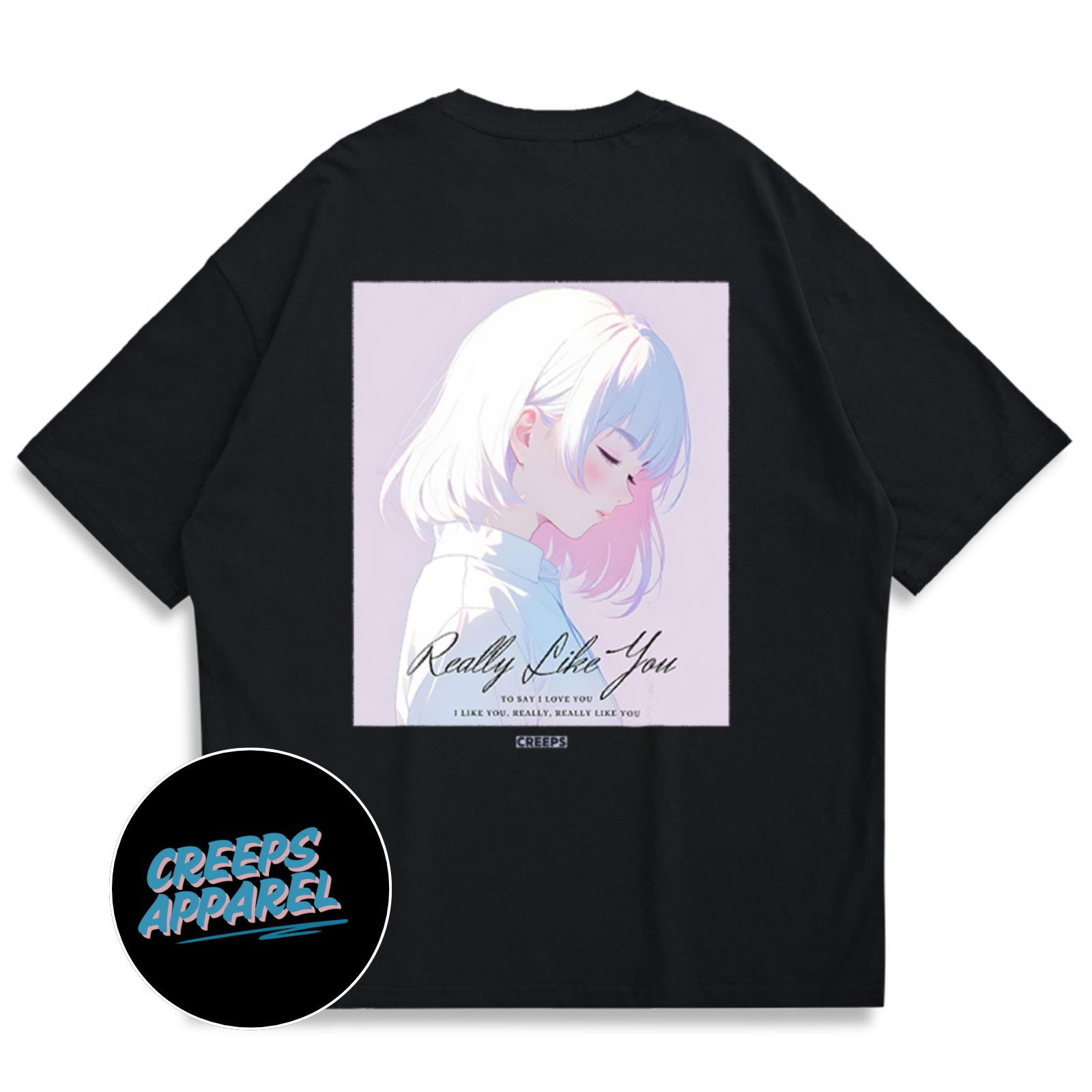 【Creeps Original】Really Like You Oversized Printed T-shirt
