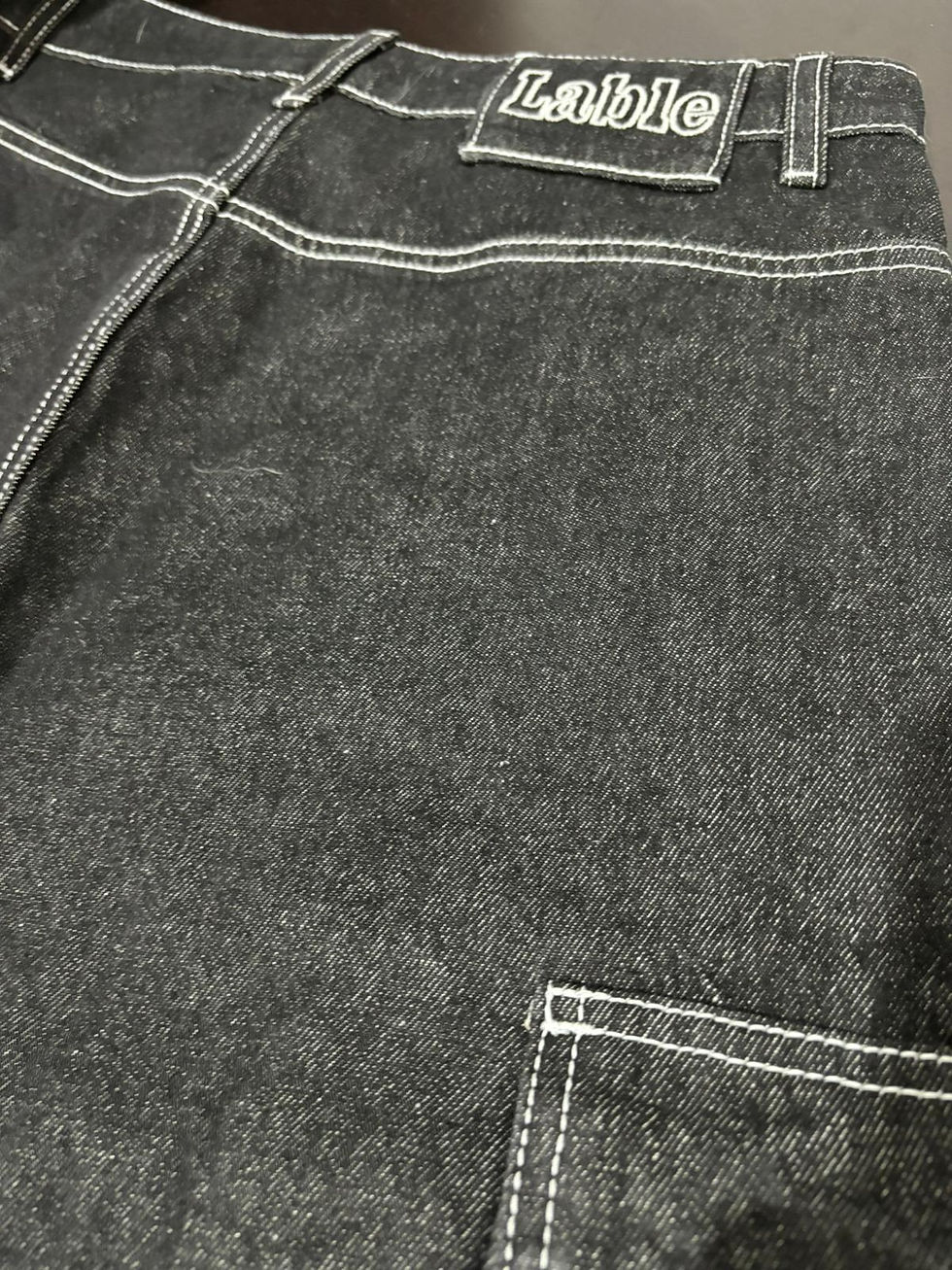 縮圖：【Creeps Original】 Outline Denim Cargo Shorts