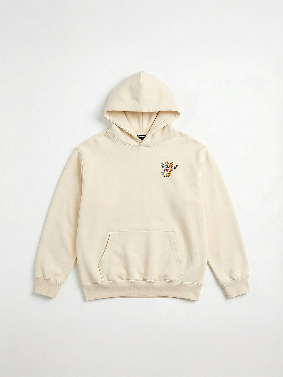 縮圖：CREEPS / ANGEL CORGI LOVE YA HEAVYWEIGHT PIQUE HOODIE 420G
