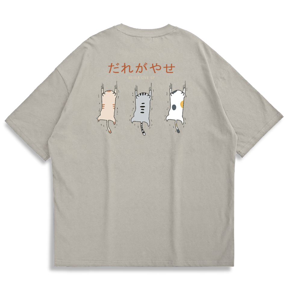 縮圖：【Creeps Original】Clawing Cats Oversized Half-sleeve T-shirt