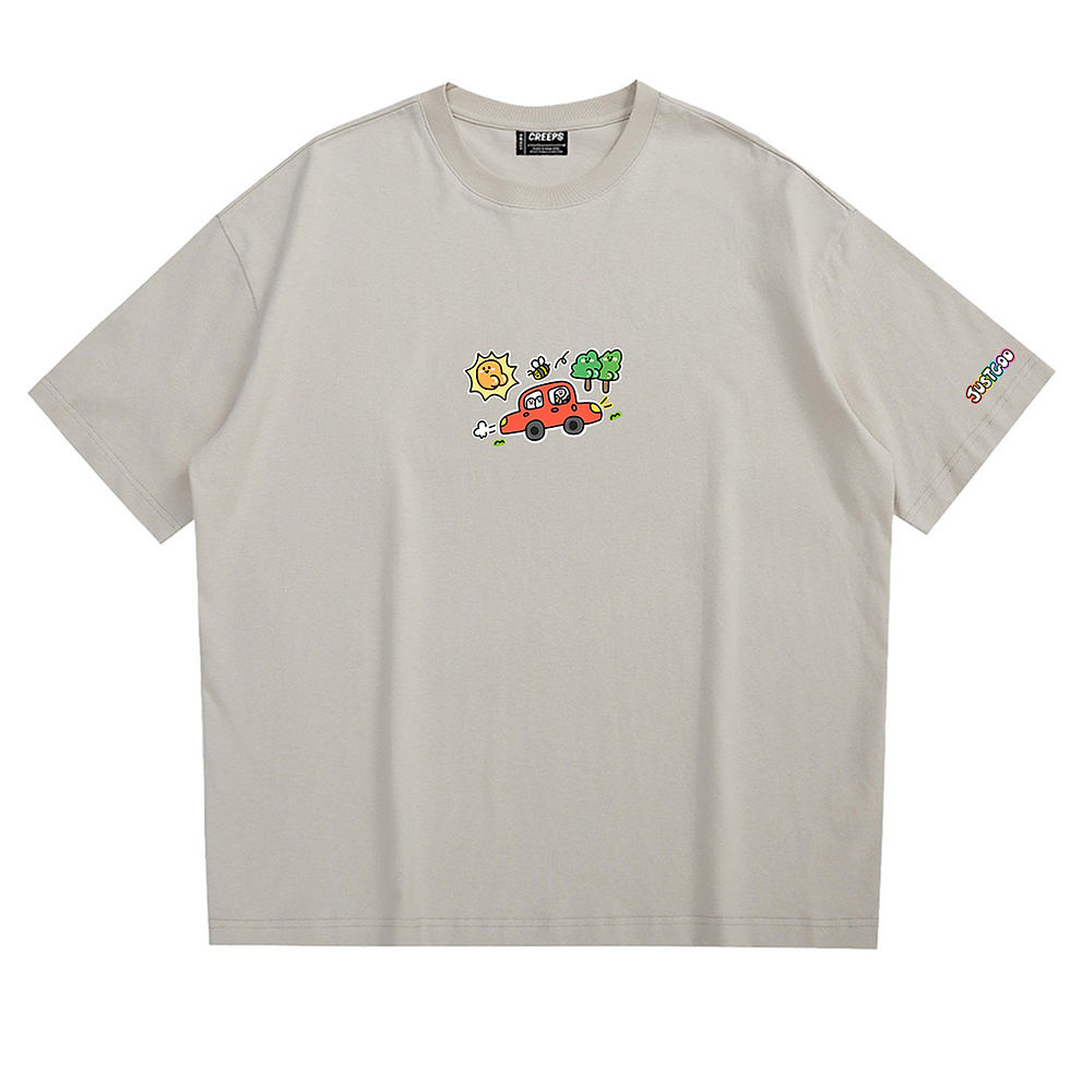 縮圖：【JustGoo】Playground Oversized Printed T-shirt