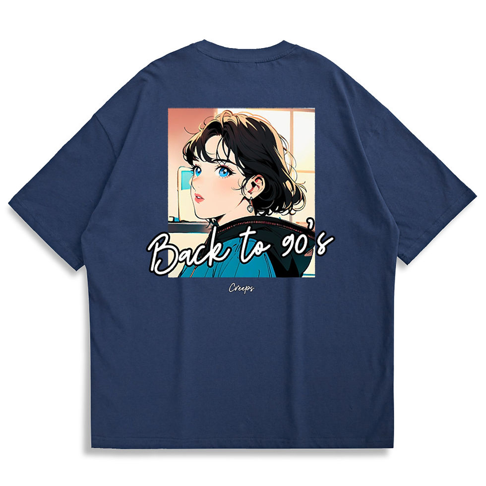 縮圖：【Creeps Original】Back to 90's Oversized Printed T-shirt