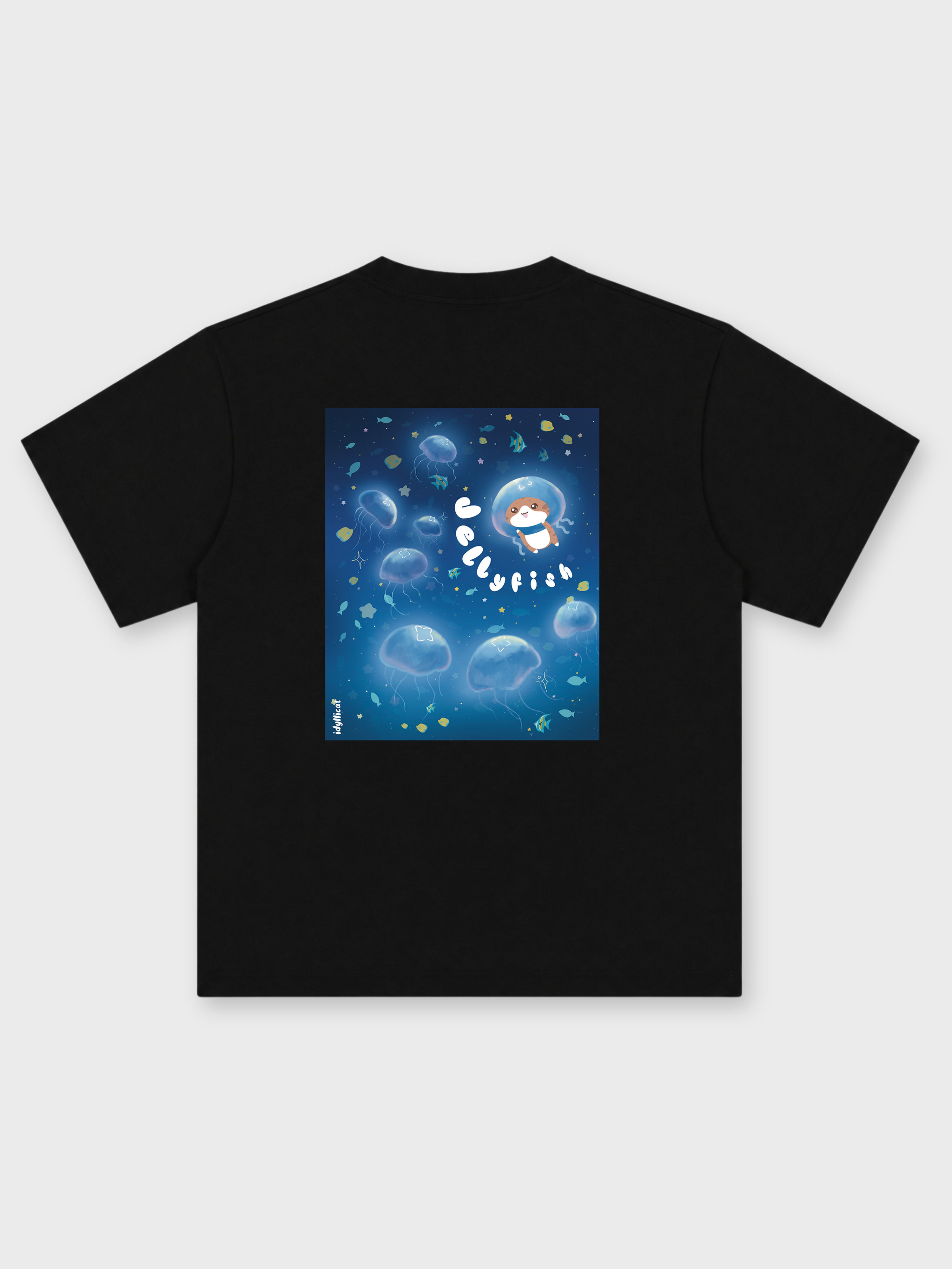 IDYLLICAT / JELLYFISH OVERSIZED PRINTED TEE