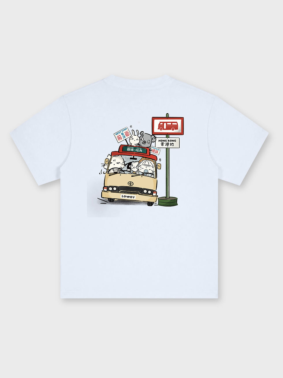 縮圖：LOWDY / RED VAN OVERSIZED PRINTED TEE