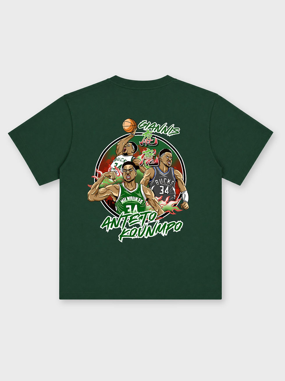 縮圖：RIP_DRAWING / GIANNIS ANTETOKOUNMPO OVERSIZED PRINTED TEE