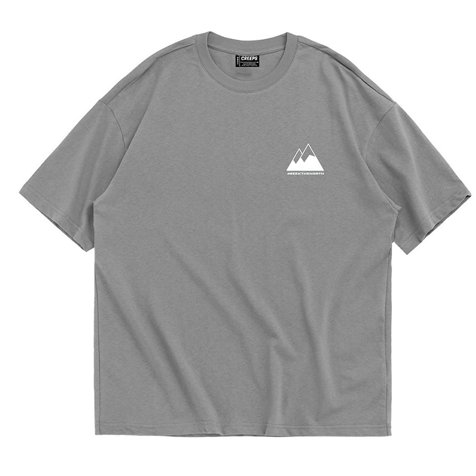 縮圖：【Creeps Original】Seek the North Outline Oversized Printed T-shirt