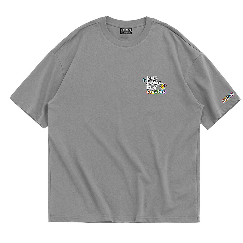 縮圖：【JustGoo】Keep Going Oversized Printed T-shirt