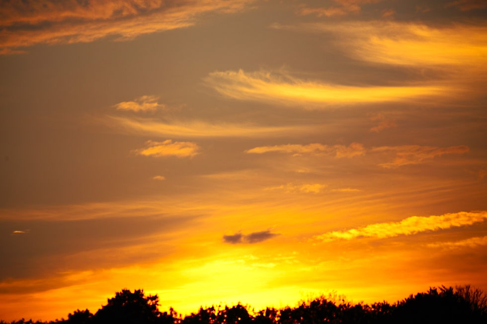 Sunset over Chawton 22nd August 2024 Hampshire