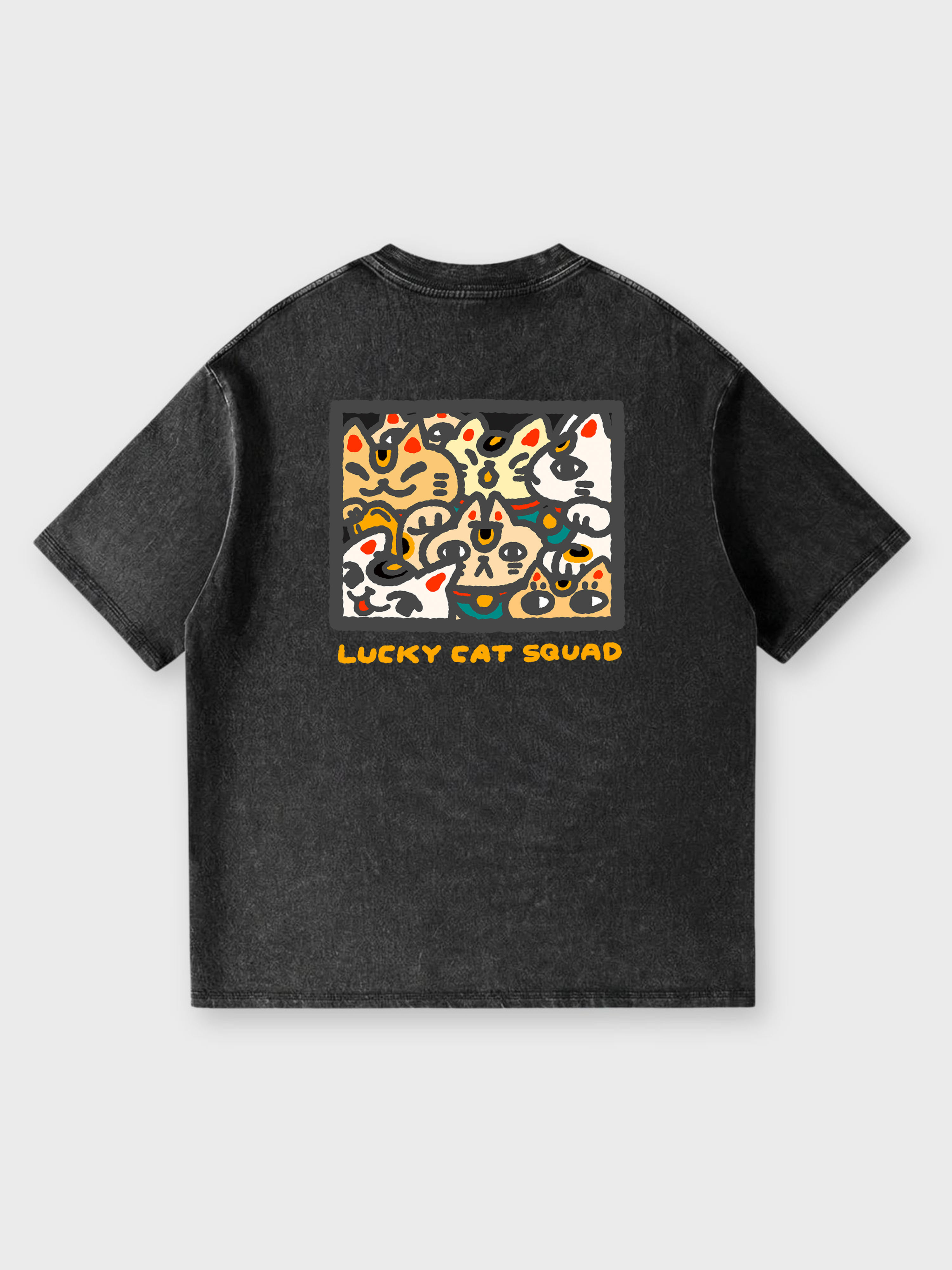 SHEEPXSHIBA / LUCKY CAT SQUAD OVERSIZED PRINTED TEE