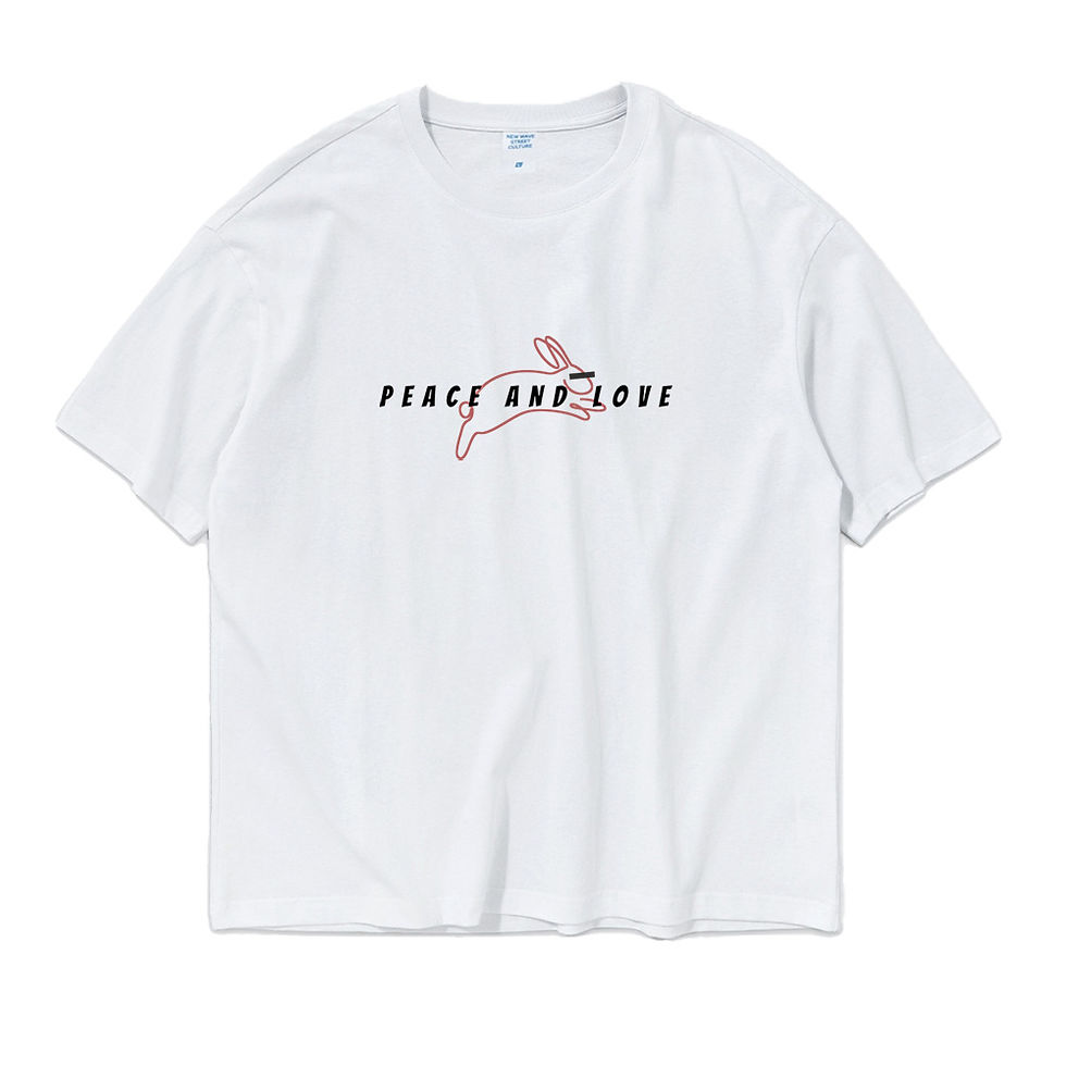 縮圖：【Creeps Original】Peace and Love Oversized Printed T-shirt