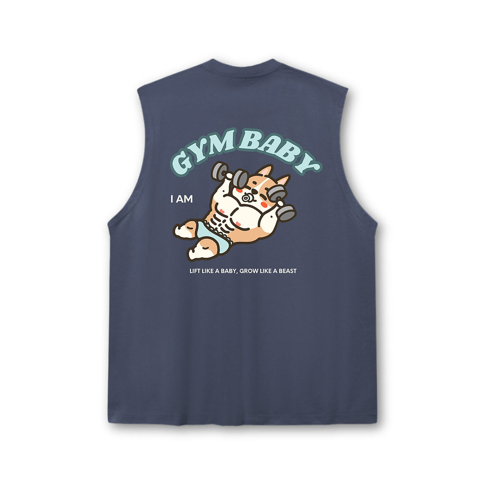 縮圖：【Muscle Buddies】Gym Baby Cool-Fabric Tank 230g