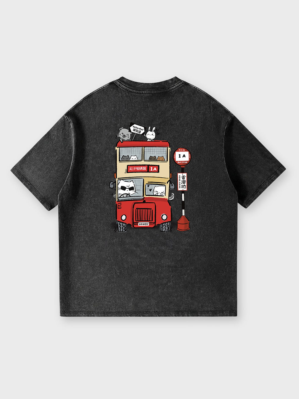 縮圖：LOWDY / DOUBLE-DECKER BUS OVERSIZED PRINTED TEE