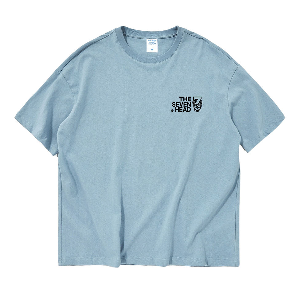 縮圖：【Sunnie W】The Seven Head Oversized Printed Logo T-shirt