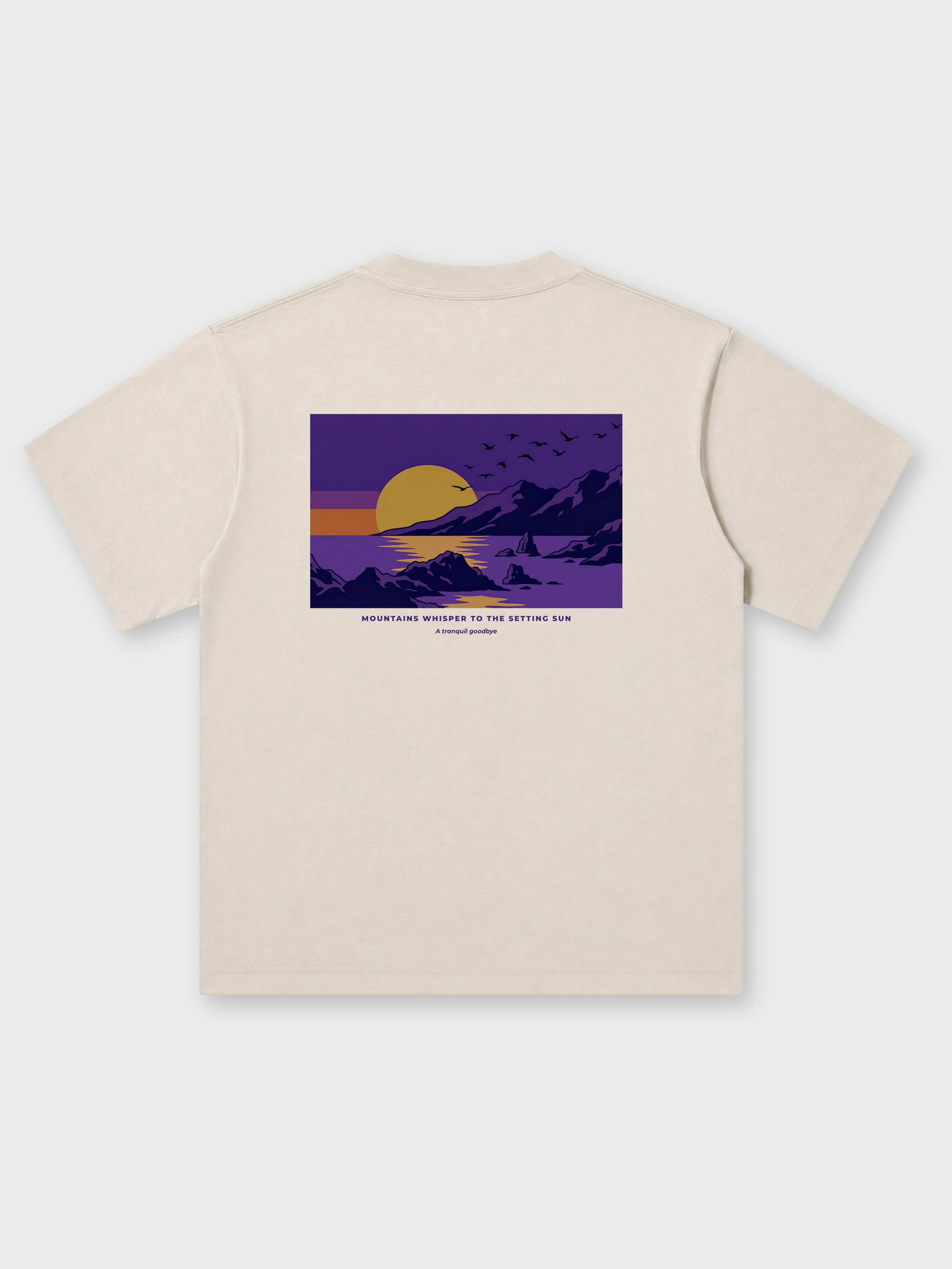 CREEPS / PURPLE OF SUNSET OVERSIZED PRINTED TEE