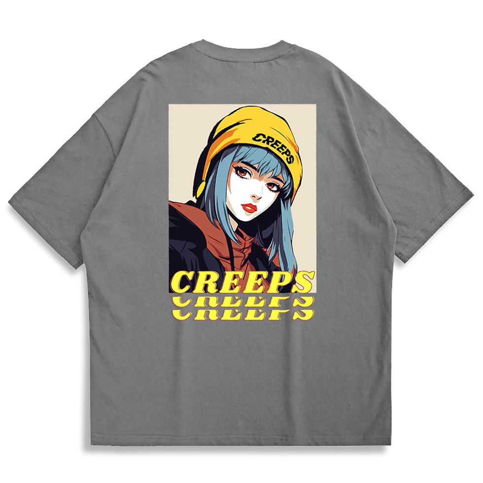 縮圖：【Creeps Original】ART Girl V1 Oversized Printed T-shirt