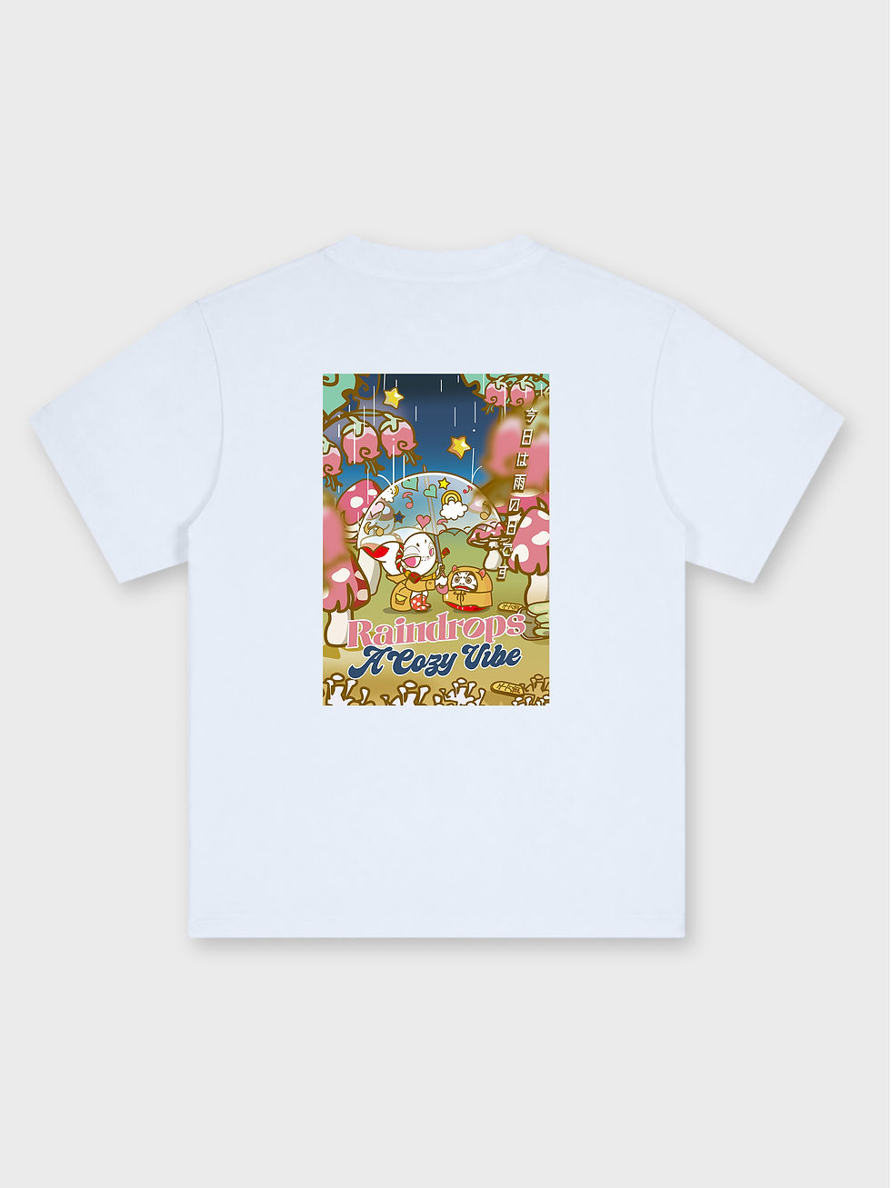 Thumbnail: Mittsu Kumi -3MIN ATELIER Ltd / RAINDROPS OVERSIZED PRINTED TEE