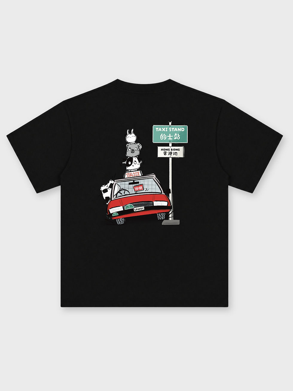 縮圖：LOWDY / URBAN TAXI OVERSIZED PRINTED TEE