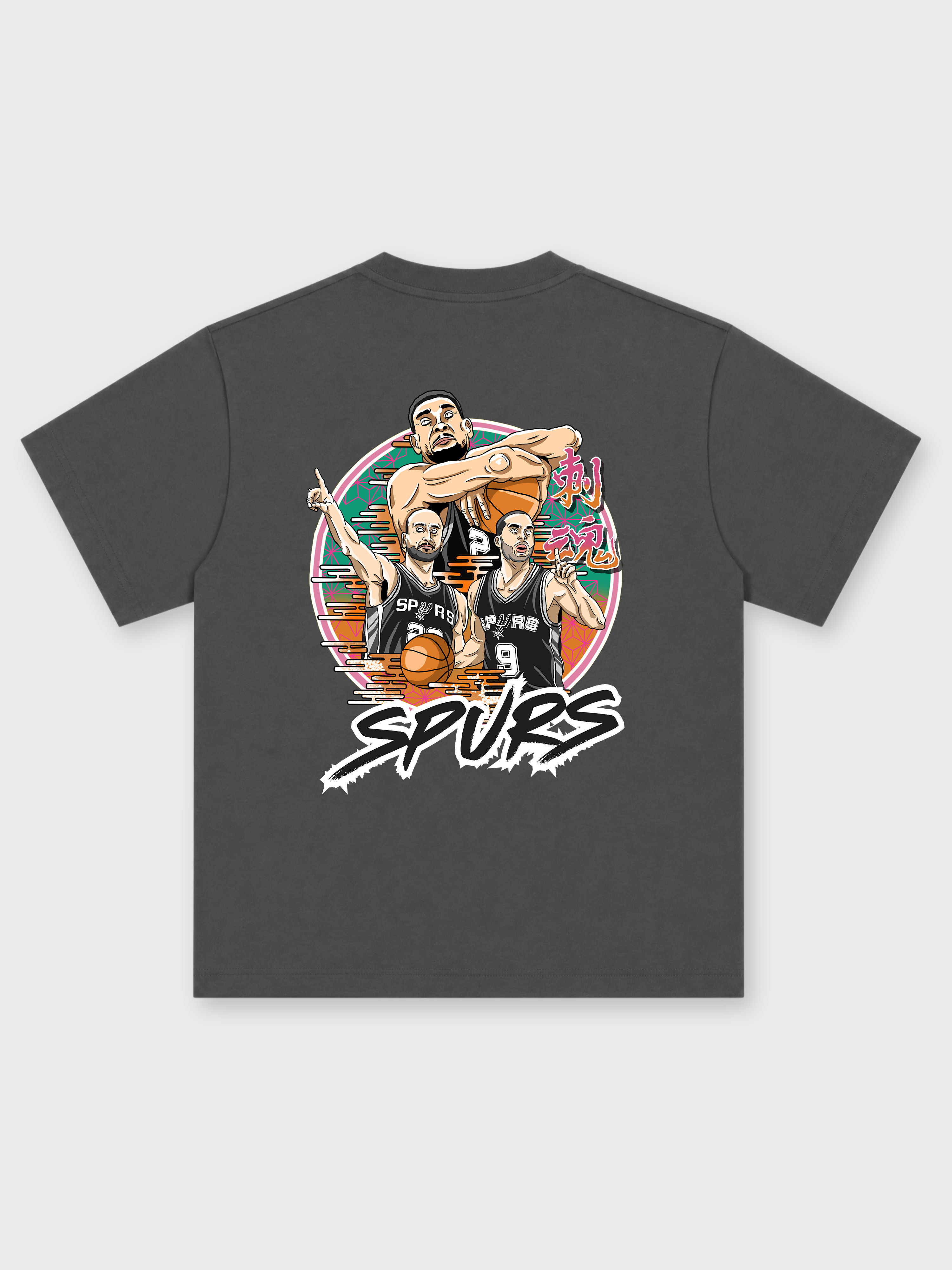 RIP_DRAWING / SPURS OVERSIZED PRINTED TEE
