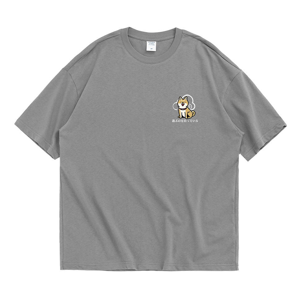 縮圖：【Creeps Original】Daydreaming Shiba Oversized Printed Logo T-shirt