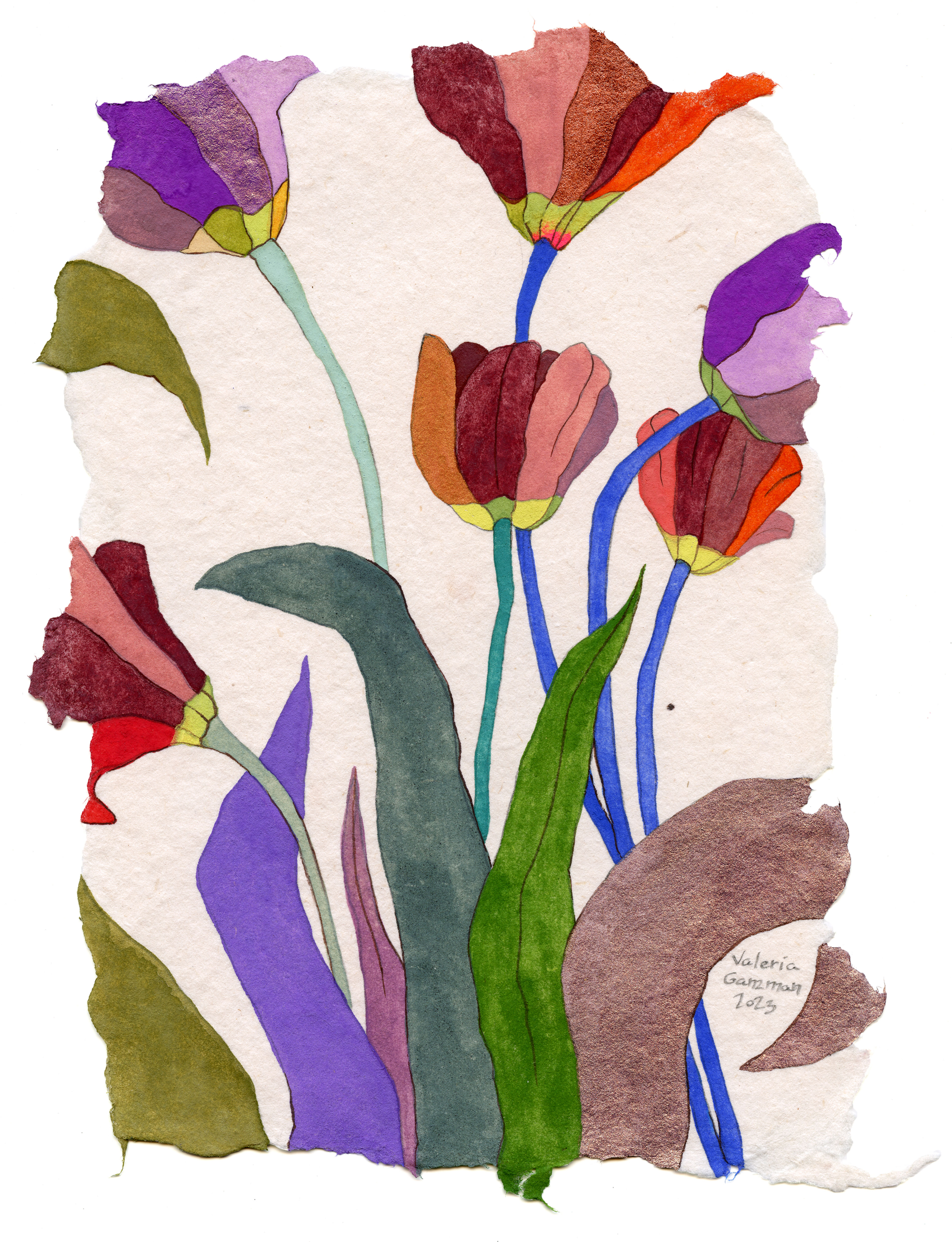 6 Tulips