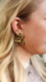 Gouden statement oorbellen