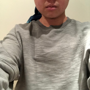 Wearing GC2B binder with pullover, front view