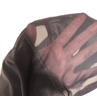 Danae binder closeup van het doorschijnend materiaal