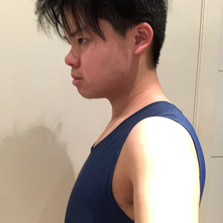 Wearing GC2B binder, side view