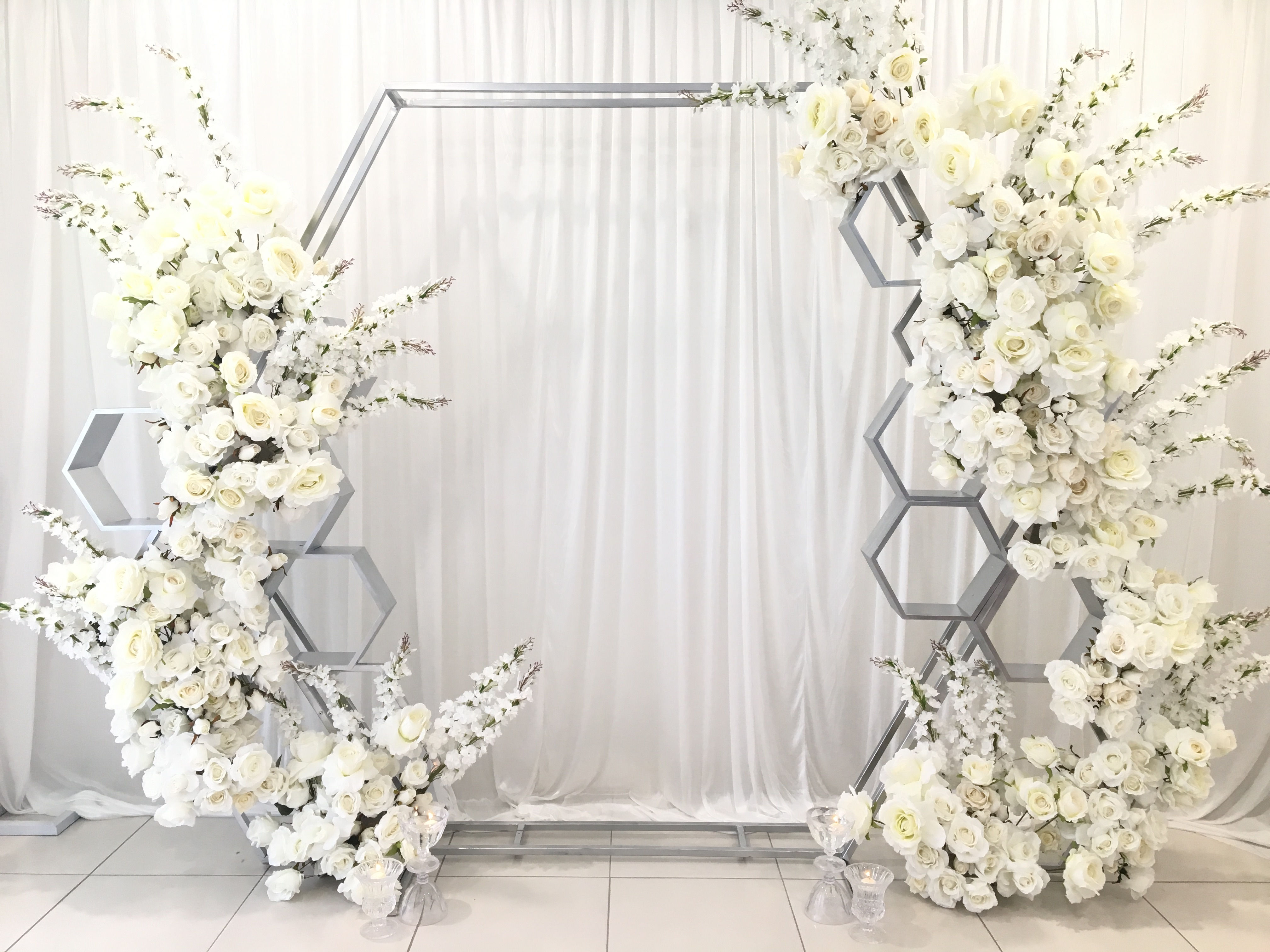 Silver Honeycomb Arch