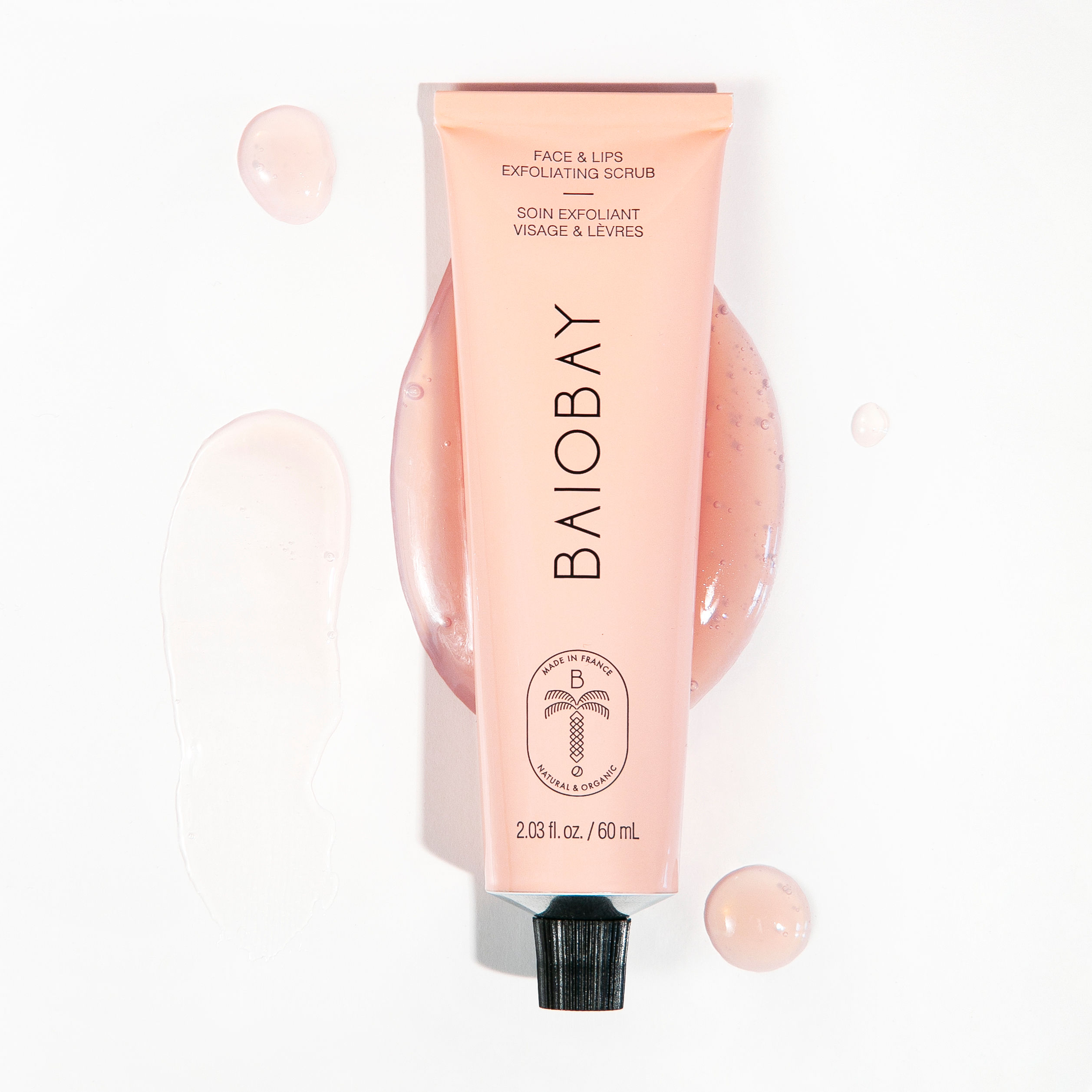 Soin exfoliant visage et lèvres